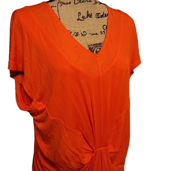 Diane Von Furstenberg Orange Midi Dress - Picture 4 of 8